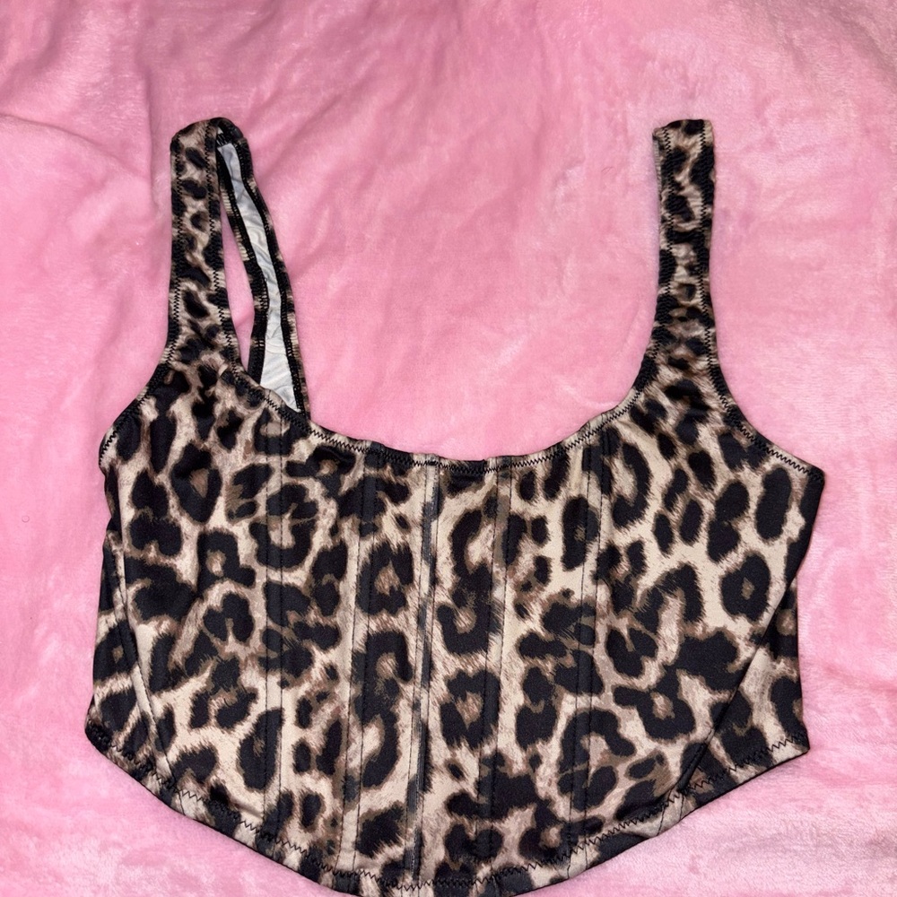 Forever 21 Black and White Strappy Top